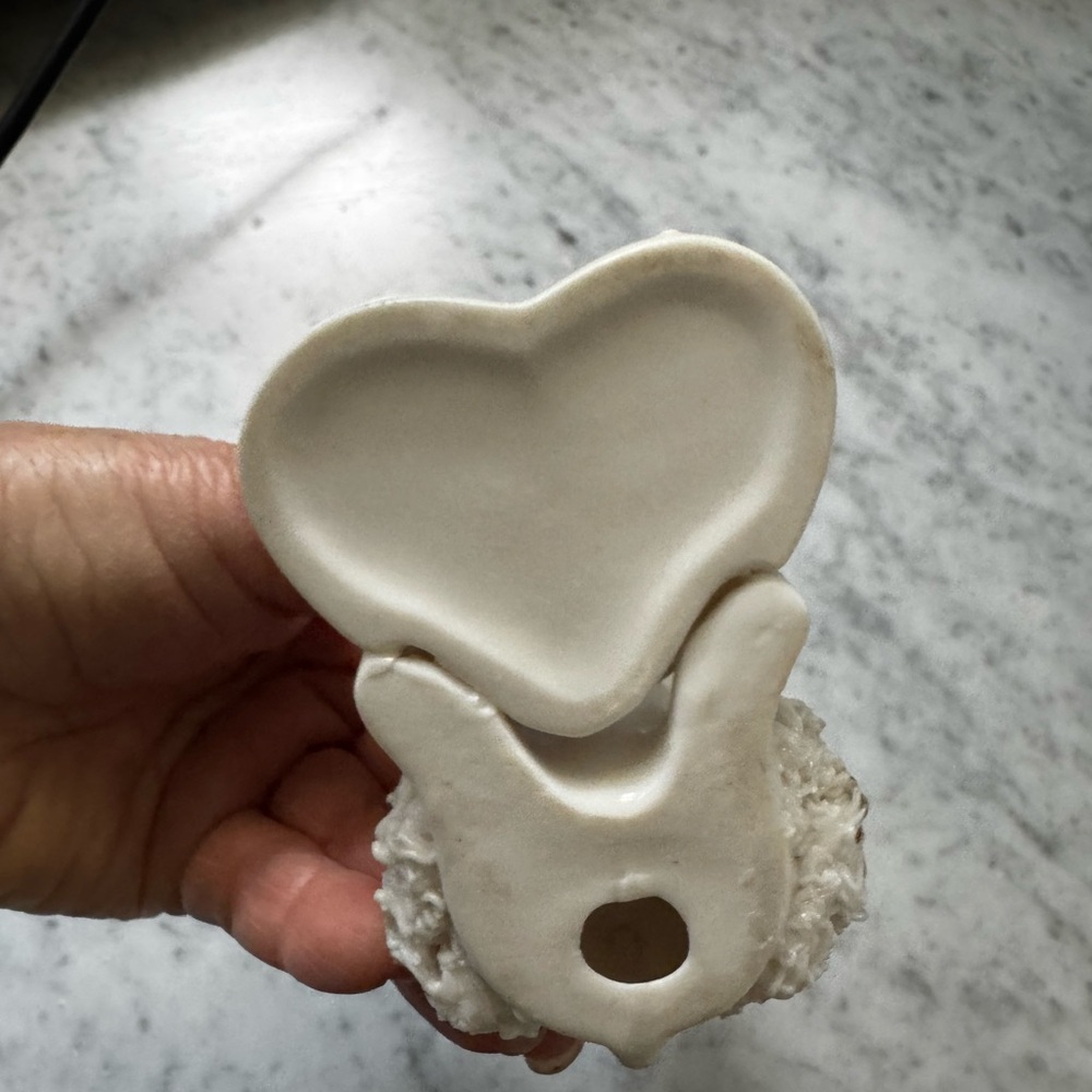 1950’s Vintage spaghetti Poodle porcelain lipstick holder - Picture 9 of 13